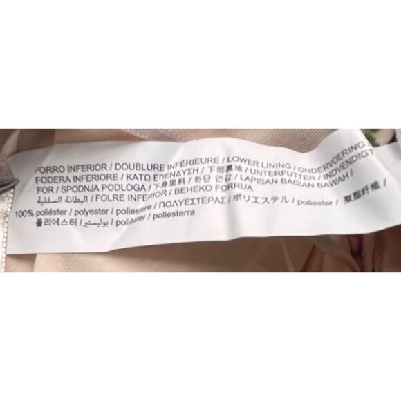 NWT Zara Floral Print Corset V-Neck Halter Neck Tie Crop Top in Pale Pink - Picture 16 of 16